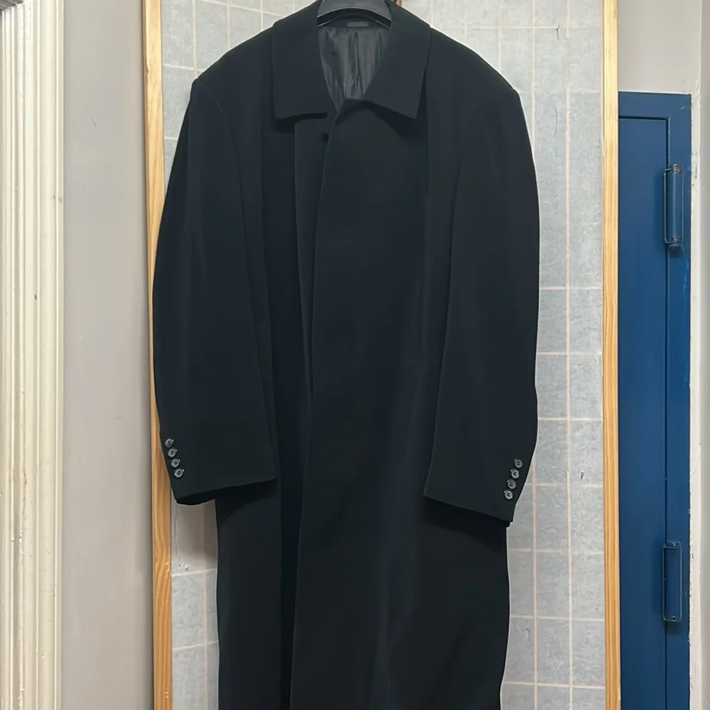 FALCONE MEN OVER COAT
Classic Black Button-Up Coat - Picture 4 of 10